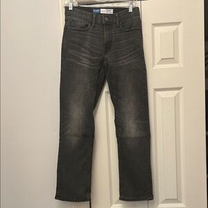 Old Navy Men's Dark Gray Straight Jeans w/ stretch